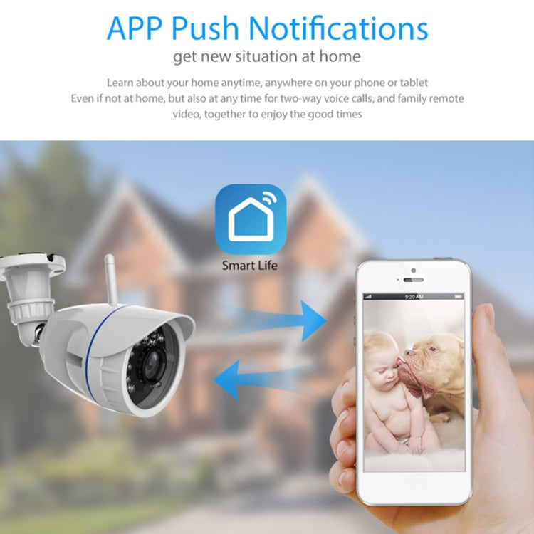 NEO NIP-56AI Cámara IP WiFi impermeable para exteriores, con visión nocturna por infrarrojos y control remoto para teléfono móvil, NIP-56AI