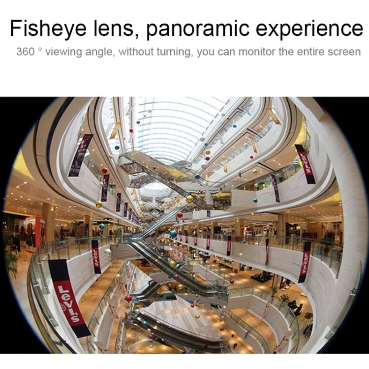 360EyeS EC10-I6 Cámara panorámica de red HD de 360 grados con ranura para tarjeta TF, compatible con control de teléfonos móviles, EC10-I6 Black, EC10-I6 White