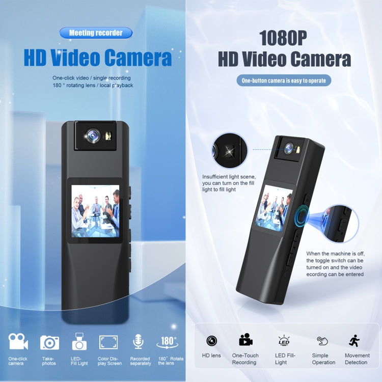 L12 Cámara de grabación de video para conferencias con rotación de 180 grados Mini cámara WiFi HD 720P