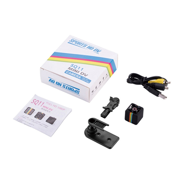 SQ11 Mini DV HD 960P 6 LED cámara grabadora deportiva con soporte, soporte de detección de monitor, visión nocturna por infrarrojos y tarjeta TF, SQ11 960P 6 LEDs Black, SQ11 960P 6 LEDs Blue, SQ11 960P 6 LEDs Red