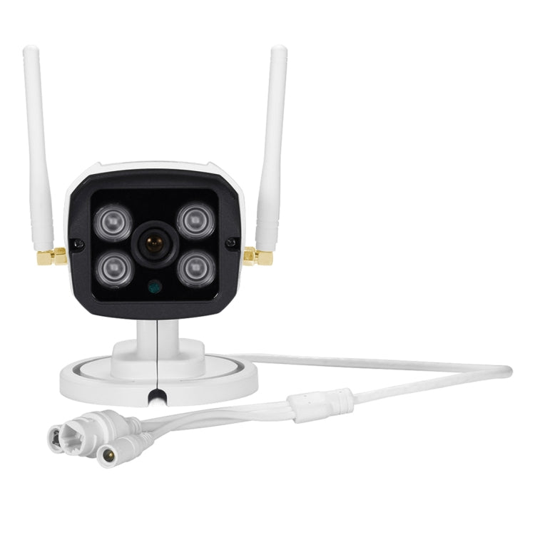 QG001 Cámara tipo bala IP WiFi HD de 1/4 pulgadas H.264 de 1,0 megapíxeles, compatible con detección de movimiento, audio, alarma y tarjeta TF, QG001