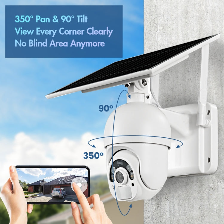 Cámara T22 1080P Full HD con energía Solar, red 4G, versión UE, compatible con alarma PIR, visión nocturna, Audio bidireccional, tarjeta TF, 4G (EU Version), 4G (US Version)