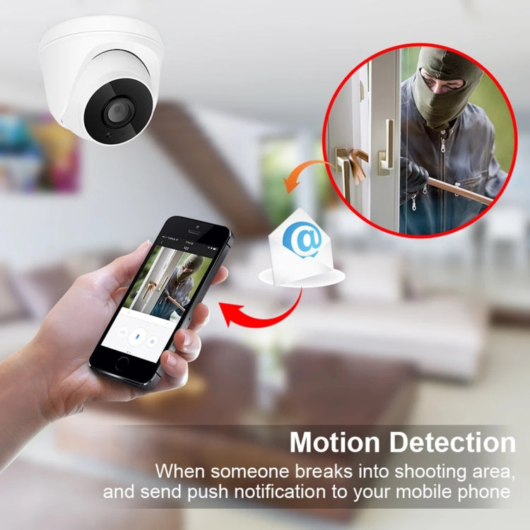 533H2 / IP 3,6 mm 2MP Lente Full HD 1080P Cámara de vigilancia domo de seguridad interior con función de visión nocturna de 20 metros, 533H2 / IP