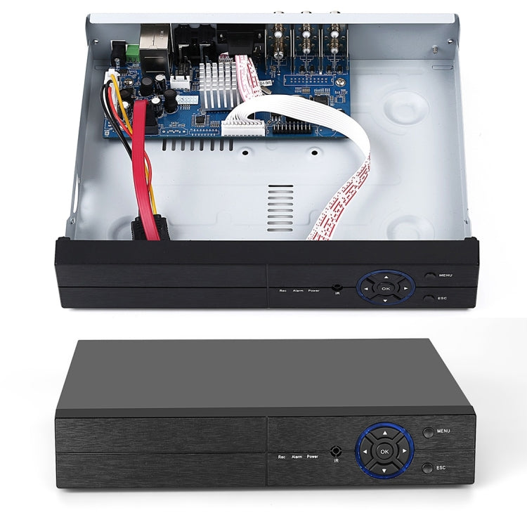 A8B3 / Kit Sistema DVR de vigilancia 8CH 1080N y cámara tipo bala resistente a la intemperie HD 720P 1.0MP, compatible con visión nocturna por infrarrojos y monitor remoto P2P y teléfono, A8B3 / Kit 8CH Black, A8B3 / Kit 8CH White