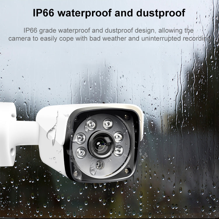633H2 / A 1080P Lente de 3,6 mm Sistema de vigilancia CCTV DVR Cámara bala de seguridad interior resistente a la intemperie IP66 con matriz de 6 LED, compatible con visión nocturna, 633H2 / A Black, 633H2 / A White
