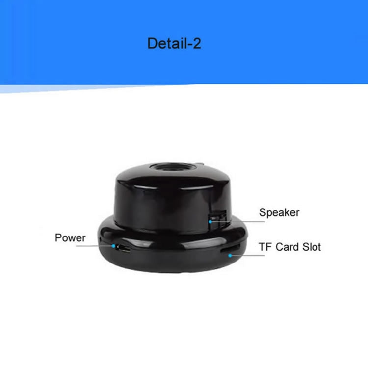 Anpwoo MN001 3518Ev200 1.0 MP Mini HD WiFi cámara IP con 6 LED infrarrojos, compatible con detección de movimiento, visión nocturna y tarjeta TF (máx. 64 GB), MN001