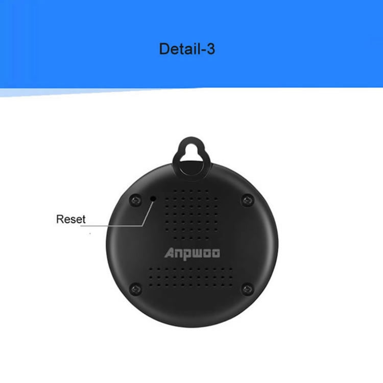 Anpwoo MN001 3518Ev200 1.0 MP Mini HD WiFi cámara IP con 6 LED infrarrojos, compatible con detección de movimiento, visión nocturna y tarjeta TF (máx. 64 GB), MN001