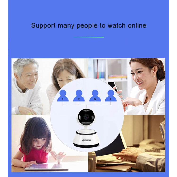 Cámara IP Anpwoo YT001 720P HD WiFi con 6 LED infrarrojos, compatible con detección de movimiento, visión nocturna y tarjeta TF (máx. 64 GB), YT001