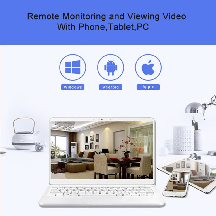 Cámara IP Anpwoo YT001 720P HD WiFi con 6 LED infrarrojos, compatible con detección de movimiento, visión nocturna y tarjeta TF (máx. 64 GB), YT001