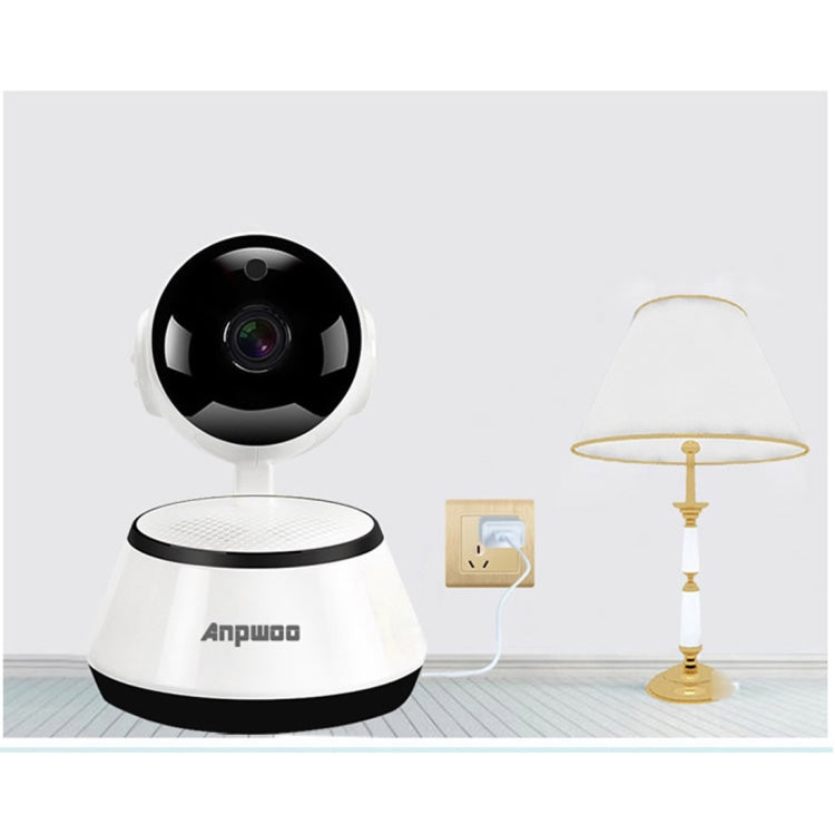 Cámara IP Anpwoo YT001 720P HD WiFi con 6 LED infrarrojos, compatible con detección de movimiento, visión nocturna y tarjeta TF (máx. 64 GB), YT001
