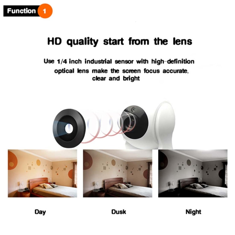 Cámara IP Anpwoo YT002 Ingenic T10 720P HD WiFi con 11 LED infrarrojos, compatible con detección de movimiento, visión nocturna y tarjeta TF (máx. 64 GB), YT002