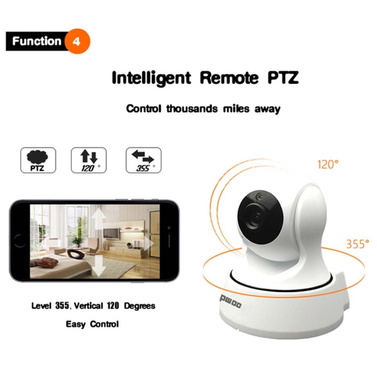 Cámara IP Anpwoo YT002 Ingenic T10 720P HD WiFi con 11 LED infrarrojos, compatible con detección de movimiento, visión nocturna y tarjeta TF (máx. 64 GB), YT002