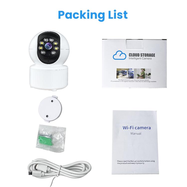 Cámara de vigilancia A10 Mini 360 PTZ WiFi Cámara IP para casa inteligente Visión nocturna Monitor para bebés, A10