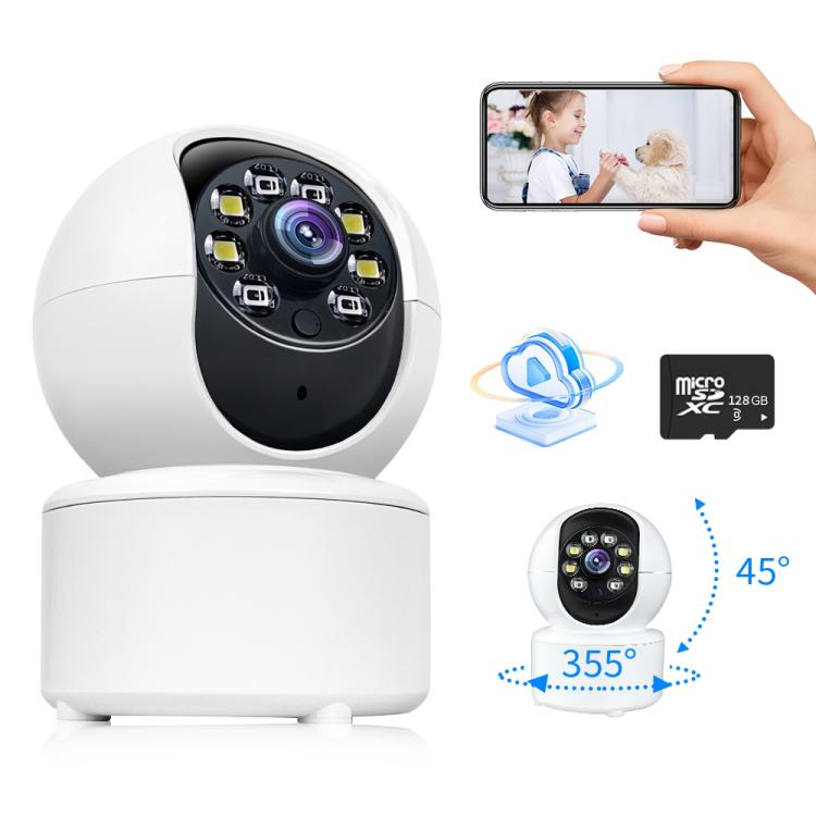 Cámara de vigilancia A10 Mini 360 PTZ WiFi Cámara IP para casa inteligente Visión nocturna Monitor para bebés, A10