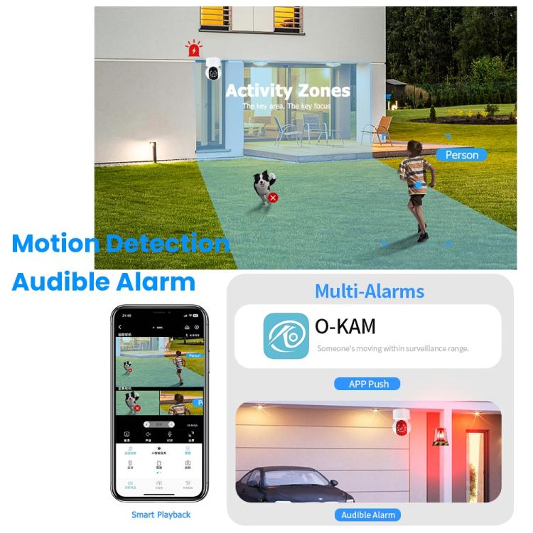 Cámara de vigilancia A10 Mini 360 PTZ WiFi Cámara IP para casa inteligente Visión nocturna Monitor para bebés, A10