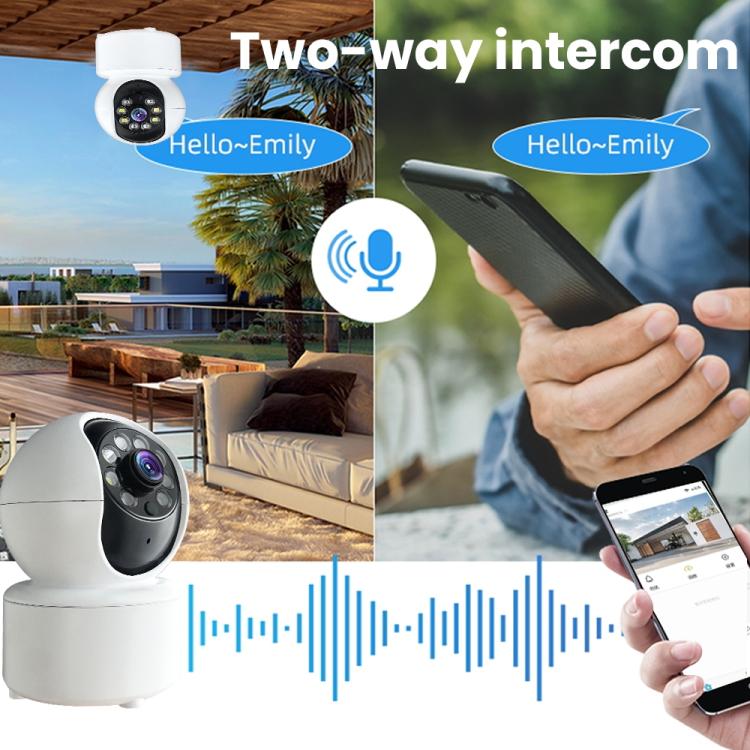 Cámara de vigilancia A10 Mini 360 PTZ WiFi Cámara IP para casa inteligente Visión nocturna Monitor para bebés, A10