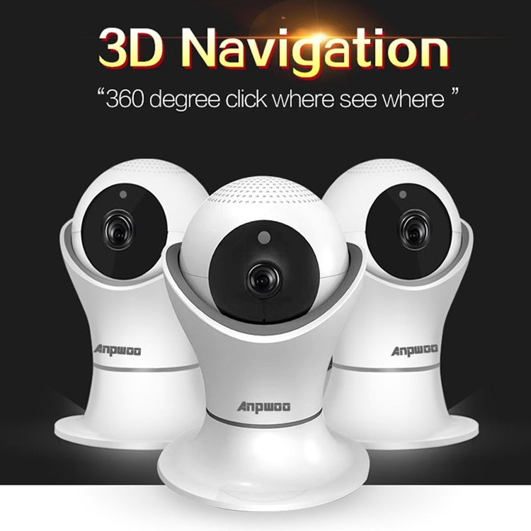Cámara IP Anpwoo Hercules GM8135 + SC2145 1080P HD WiFi, compatible con detección de movimiento, visión nocturna por infrarrojos y tarjeta TF (máx. 128 GB), Hercules