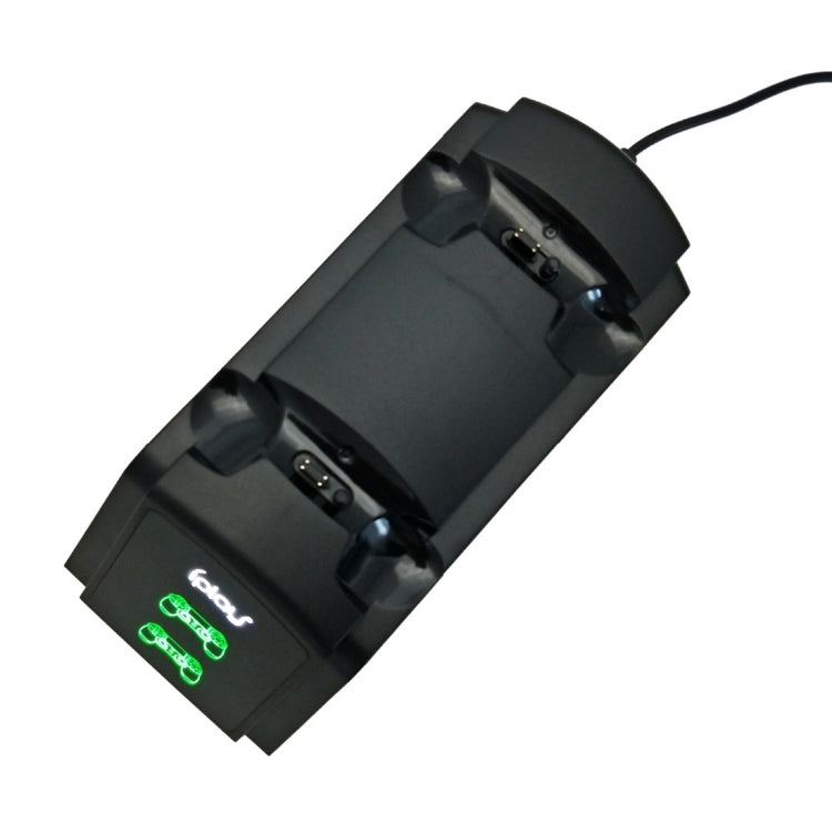 Soporte de estación de carga de doble puerto iplay/soporte de carga del controlador para Sony Playstation 4 PS4 y Slim PS4 Pro con pantalla indicadora LED, HBP-119