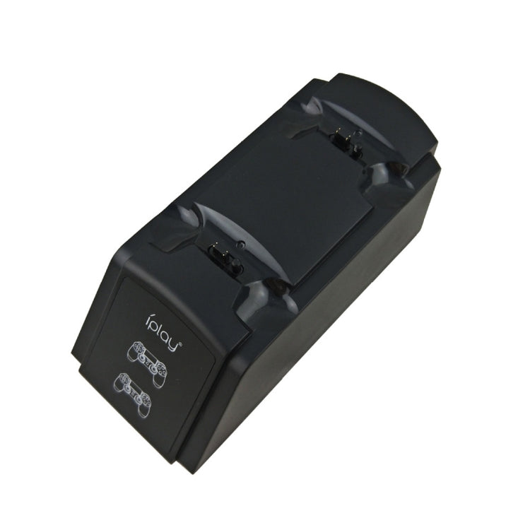 Soporte de estación de carga de doble puerto iplay/soporte de carga del controlador para Sony Playstation 4 PS4 y Slim PS4 Pro con pantalla indicadora LED, HBP-119
