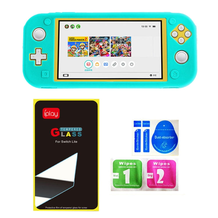 Funda protectora de cobertura total de silicona IPLAY Game Host con protector de pantalla para Switch Lite