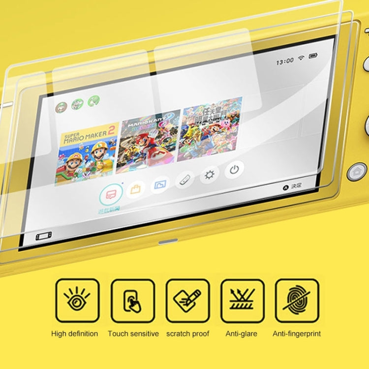 Película de pantalla de vidrio templado antirrayas 9H HD para Switch Lite, For Switch Lite