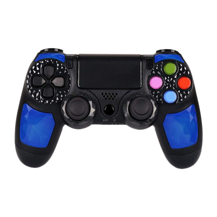 Controlador inalámbrico Bluetooth con textura de diamante, placa táctil de choque, controlador de mango de juego con indicador inteligente para Sony PS4