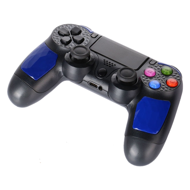 Controlador inalámbrico Bluetooth con textura de diamante, placa táctil de choque, controlador de mango de juego con indicador inteligente para Sony PS4