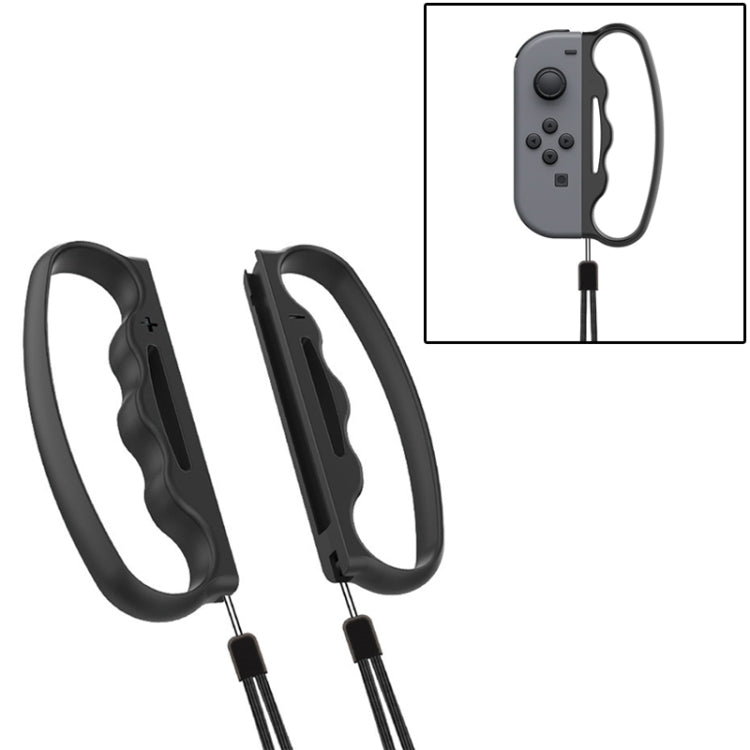 Empuñadura de boxeo con mango pequeño iPlay, empuñadura de mando con correa para Switch Joy-Con, Black, Red