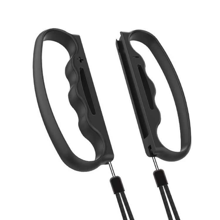 Empuñadura de boxeo con mango pequeño iPlay, empuñadura de mando con correa para Switch Joy-Con, Black, Red