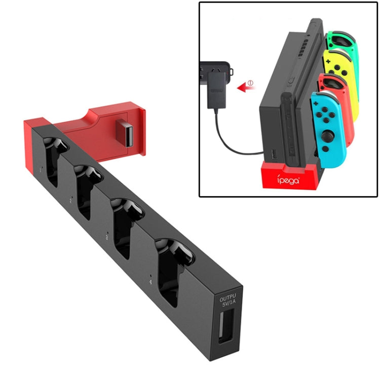 IPega PG-9186 controlador de juego cargador soporte de estación de carga con indicador para Nintendo Switch Joy-Con, PG-9186