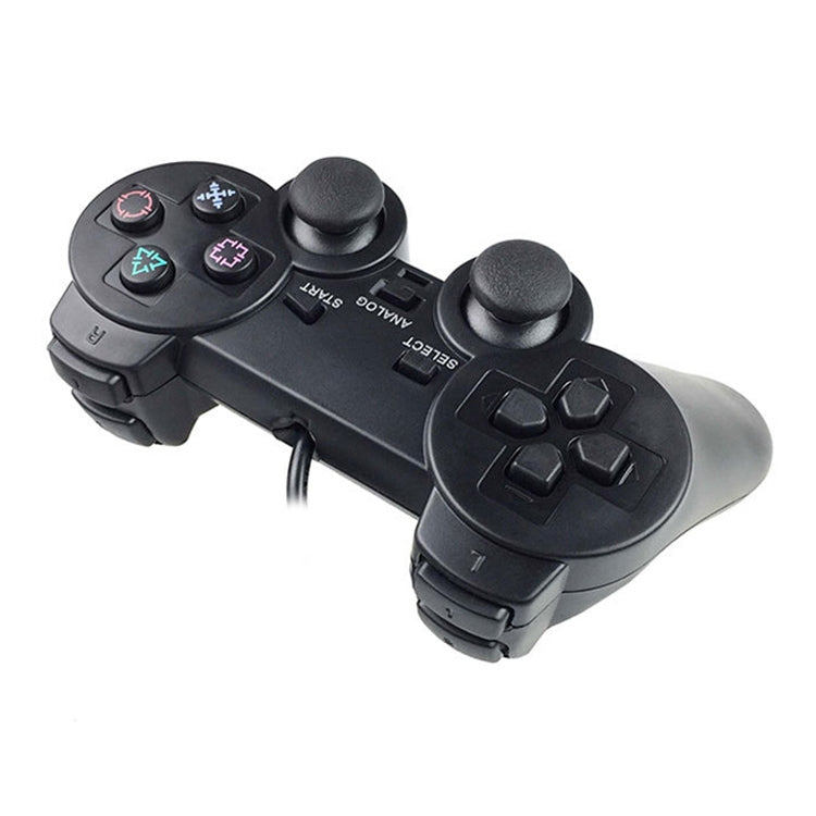 Mango de control de juego con cable Joypad de doble vibración para PS2