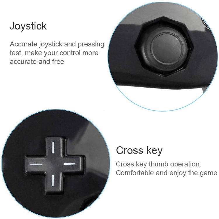 Control remoto para juegos con cable clásico para Nintendo Wii