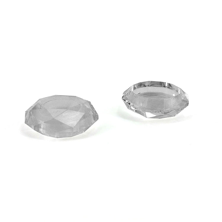 2 tapas de agarre para juegos con textura de diamante para PS5, Clear White, Green, Blue, Red