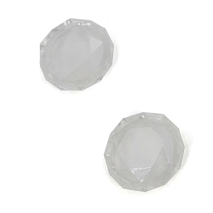 2 tapas de agarre para juegos con textura de diamante para PS5, Clear White, Green, Blue, Red