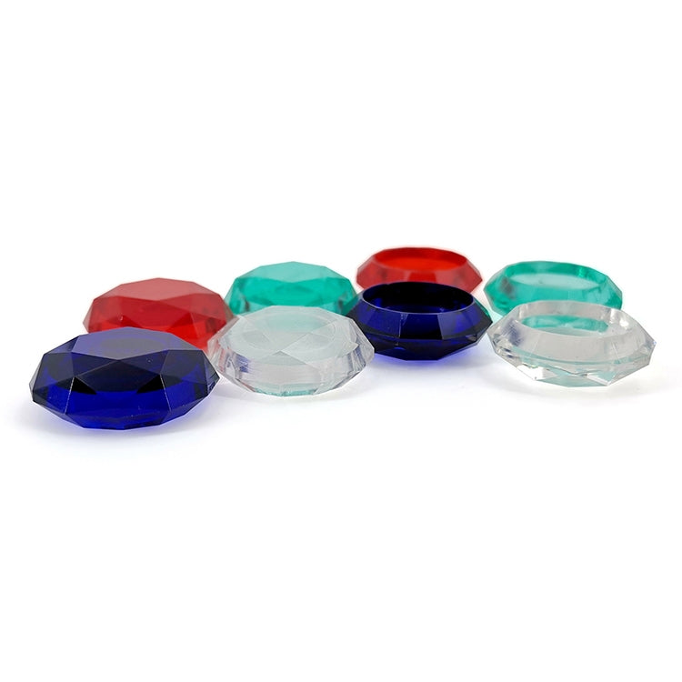 2 tapas de agarre para juegos con textura de diamante para PS5, Clear White, Green, Blue, Red