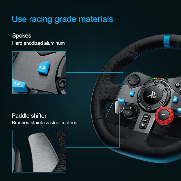Palanca de cambio de pedal de volante de carreras Logitech G29 para PS3 / PS4 / PS5, G29
