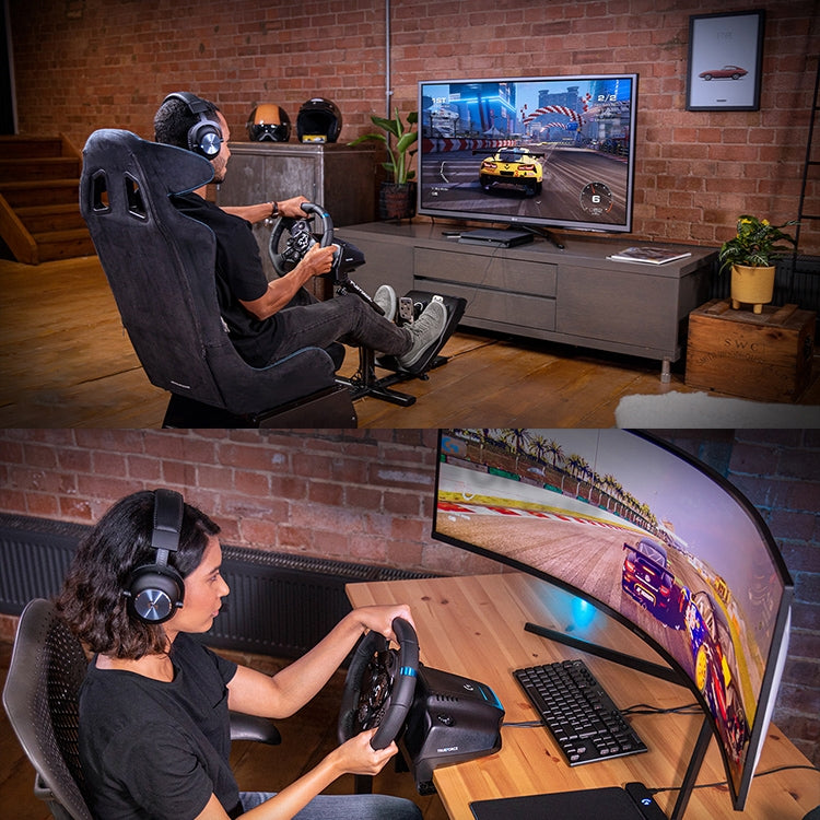 Palanca de cambio de pedal de volante de carreras Logitech G923 para PS5 / PS4 / PC, G923