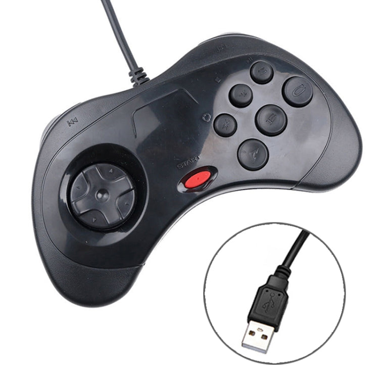 Controlador de mango de juego de computadora USB para Sega Saturn