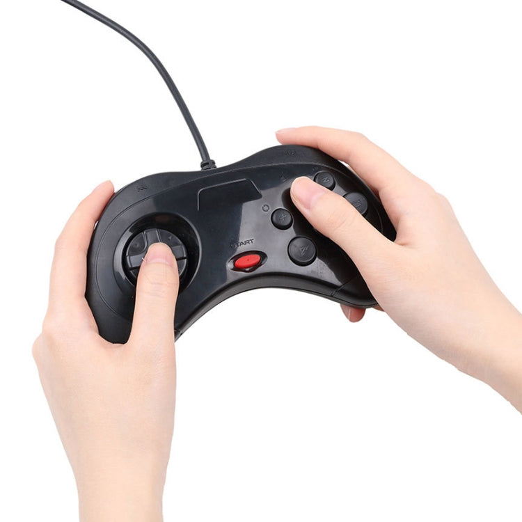 Controlador de mango de juego de computadora USB para Sega Saturn