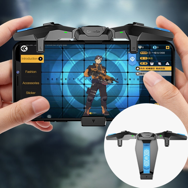 GameSir F4 plegable con forma de ala de águila, condensador de conexión directa física, Gamepad Compatible con dispositivos con sistema IOS y Android, F4