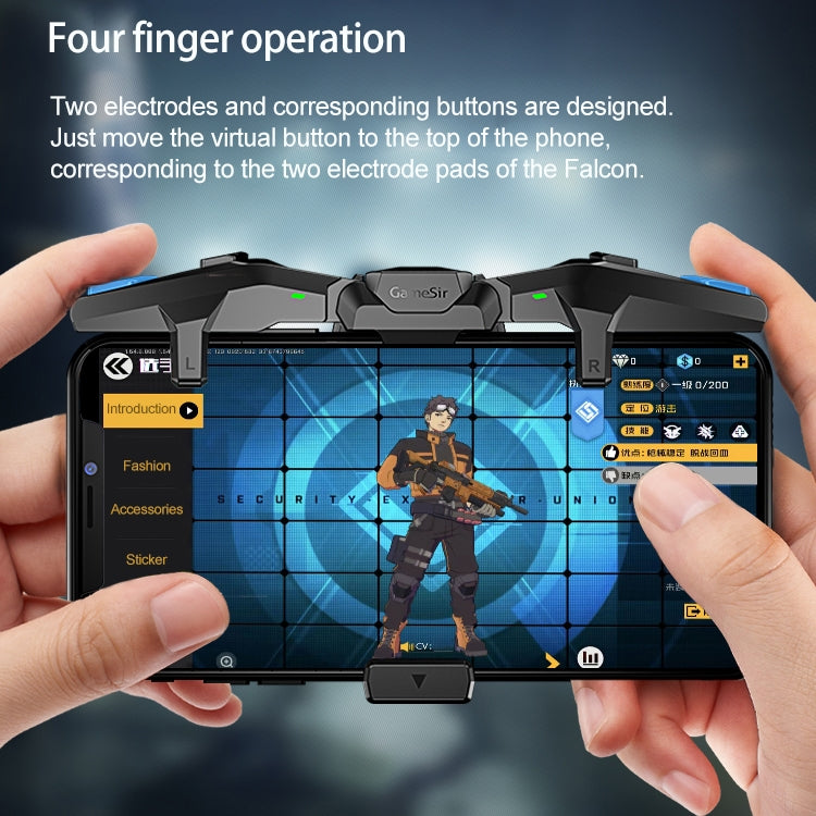 GameSir F4 plegable con forma de ala de águila, condensador de conexión directa física, Gamepad Compatible con dispositivos con sistema IOS y Android, F4