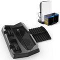 Base de ventilador de refrigeración de carga multifunción KJH P5-010-2 con soporte de bandeja de almacenamiento para PS5 De / UHD, KJH P5-010-2