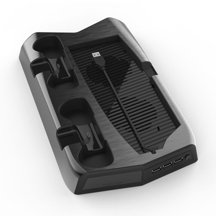 Base de ventilador de refrigeración de carga multifunción KJH P5-010-2 con soporte de bandeja de almacenamiento para PS5 De / UHD, KJH P5-010-2