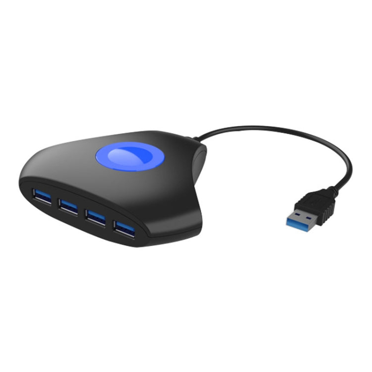 KJH P5-015 4 en 1 Convertidor Hub USB 3.0 Adaptador de expansión de luz azul Divisor Cargador Conector Divisor para PS5 / Xbox Series X, KJH P5-015