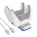 Estación de carga dual con mango inalámbrico JYS P5116 con luz indicadora para PS5, JYS P5116