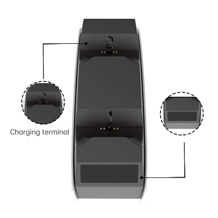 Cargador de asiento doble para controlador de juego iPlay HBP-245 para PS5, HBP-245