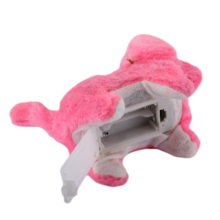 2 uds. Los juguetes eléctricos para cachorros de peluche pueden moverse hacia adelante/hacia atrás/ojos sonoros y luminosos, Single Color