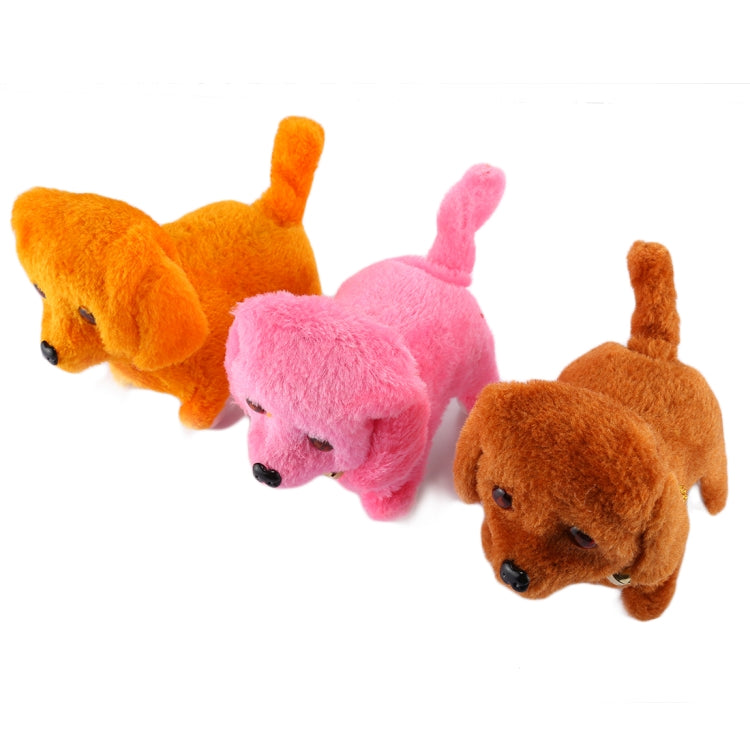 2 uds. Los juguetes eléctricos para cachorros de peluche pueden moverse hacia adelante/hacia atrás/ojos sonoros y luminosos, Single Color
