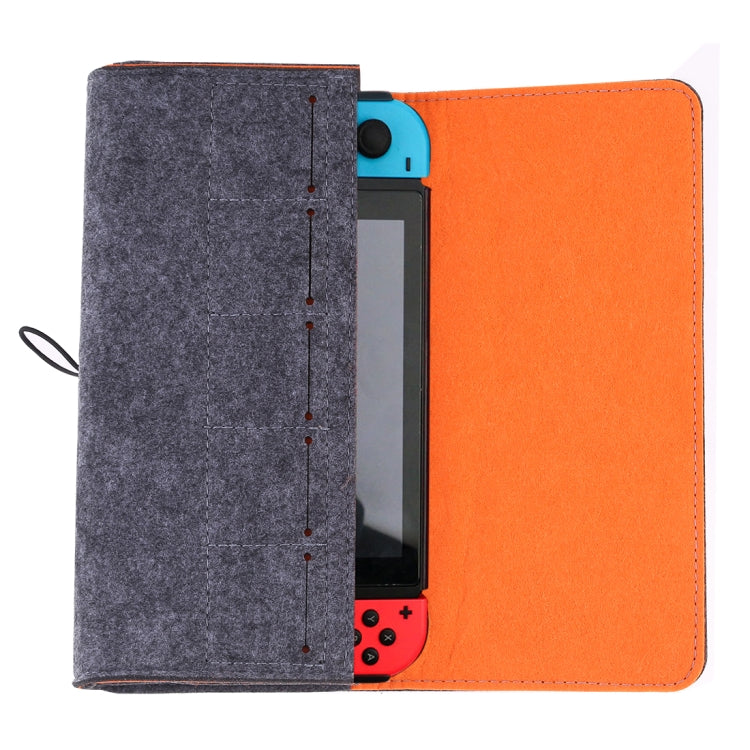 Bolsa protectora de almacenamiento de bolso de fieltro suave portátil para Nintendo Switch