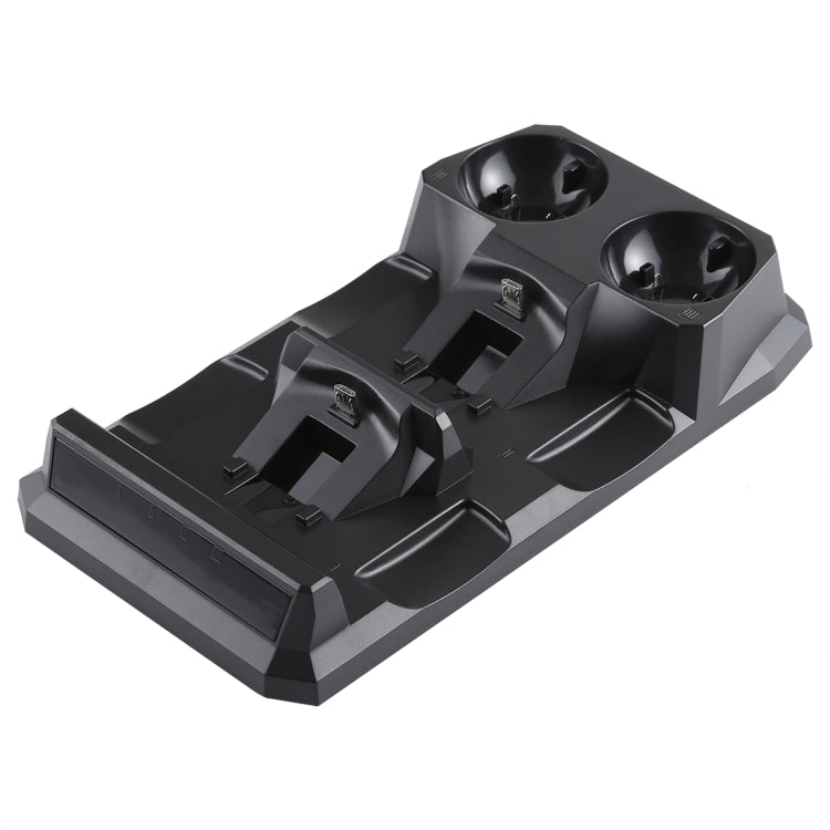 Estación de carga USB con cargador 4 en 1, soporte con indicador LED para controlador Playstation PS4 y controlador PS Move, For PS4 & PS Move